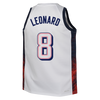 Mens Kawhi Leonard USA Home White Jersey