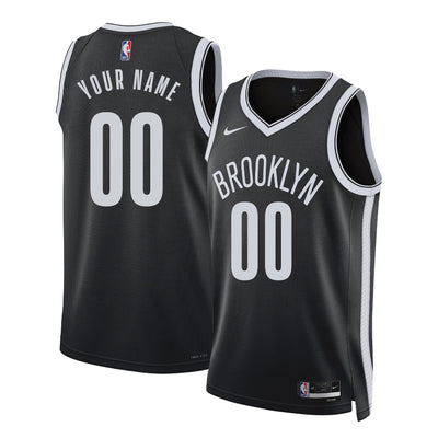 Junior Brooklyn Nets Swingman Icon Replica Custom Jersey