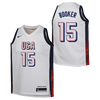 Mens Devin Booker USA Home White Jersey