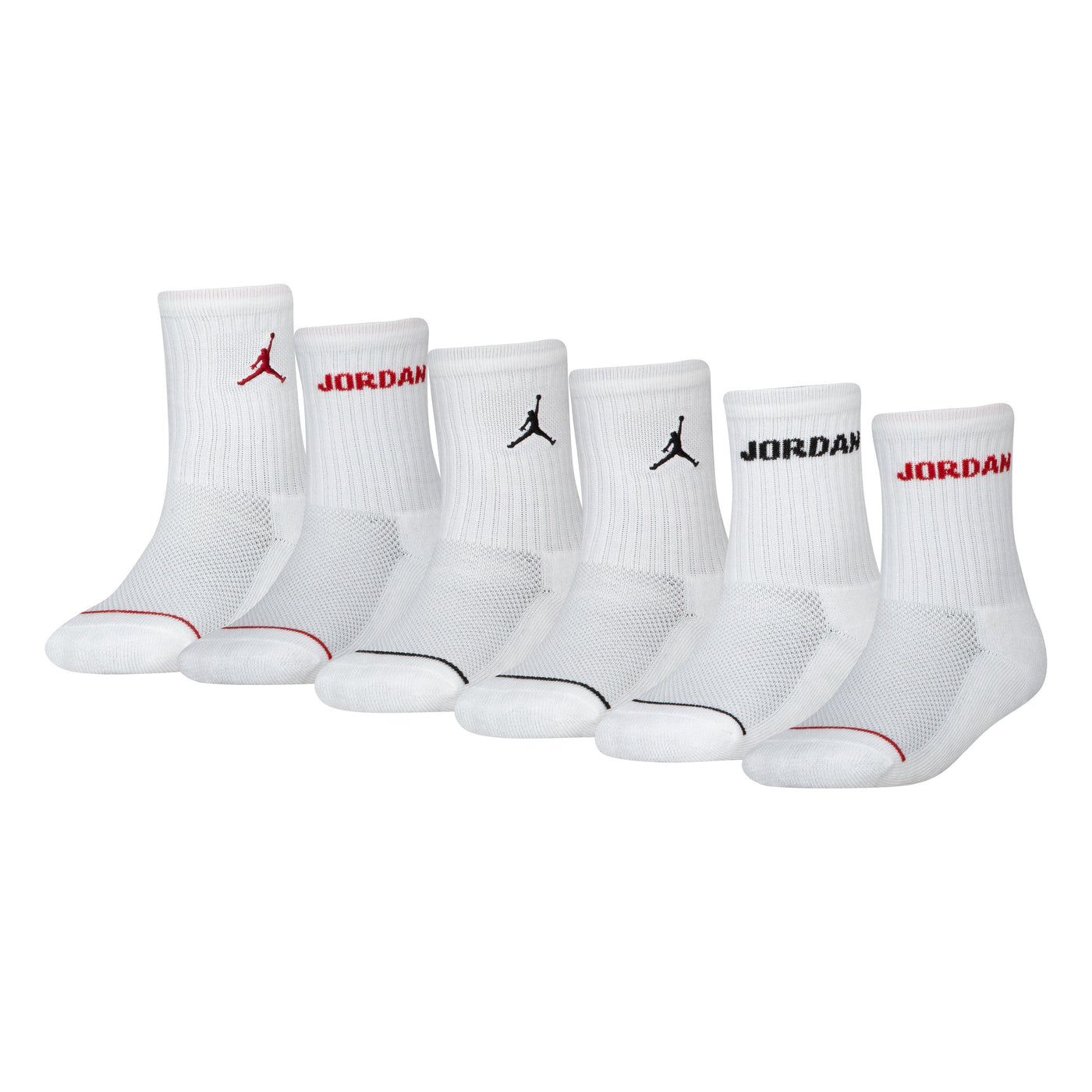 6 Pack Crew Socks