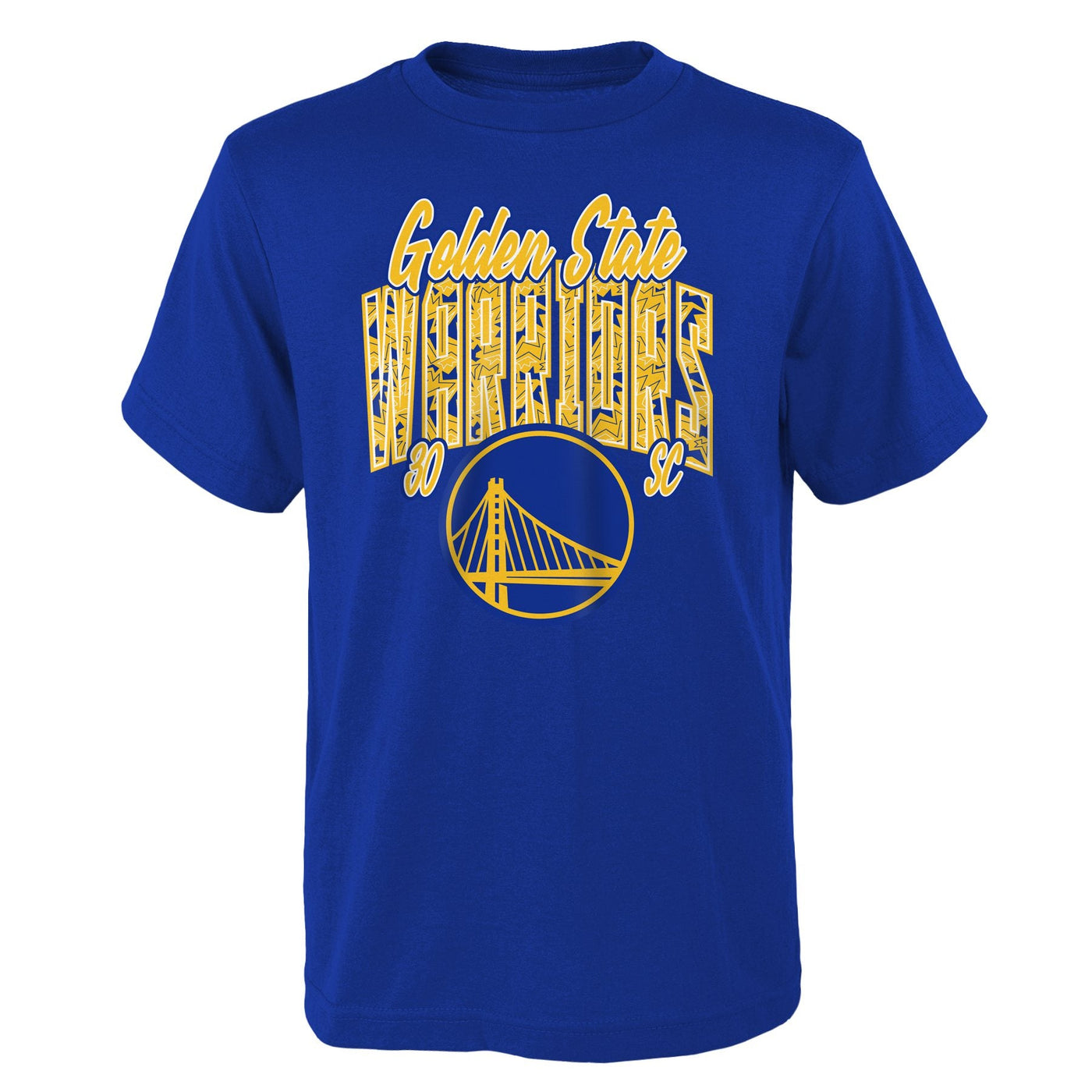 Mens Golden State Warriors Steph Curry Tri-Ball T-Shirt