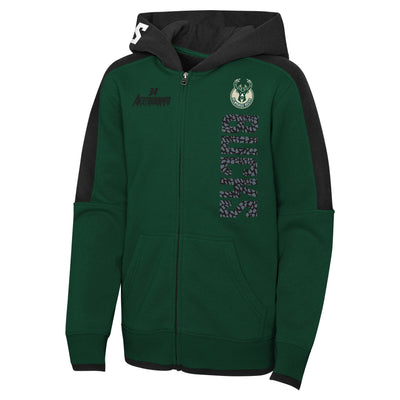 Mens Milwaukee Bucks Giannis Post Up Full Zip Hoodie