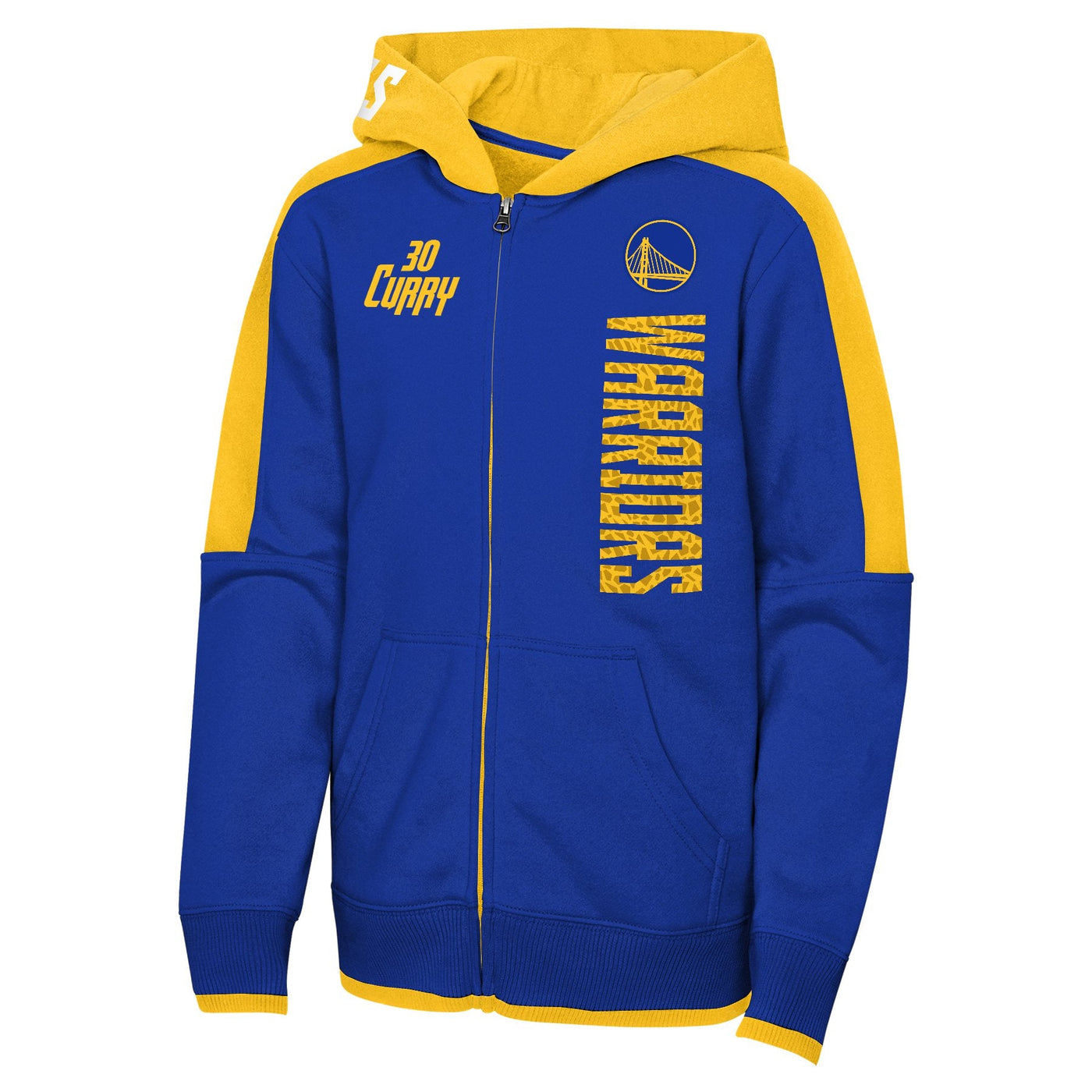 Mens Golden State Warriors Steph Curry Post Up Zip Hoodie