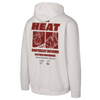 Mens Miami Heat Brushed Back Fleece Hoodie