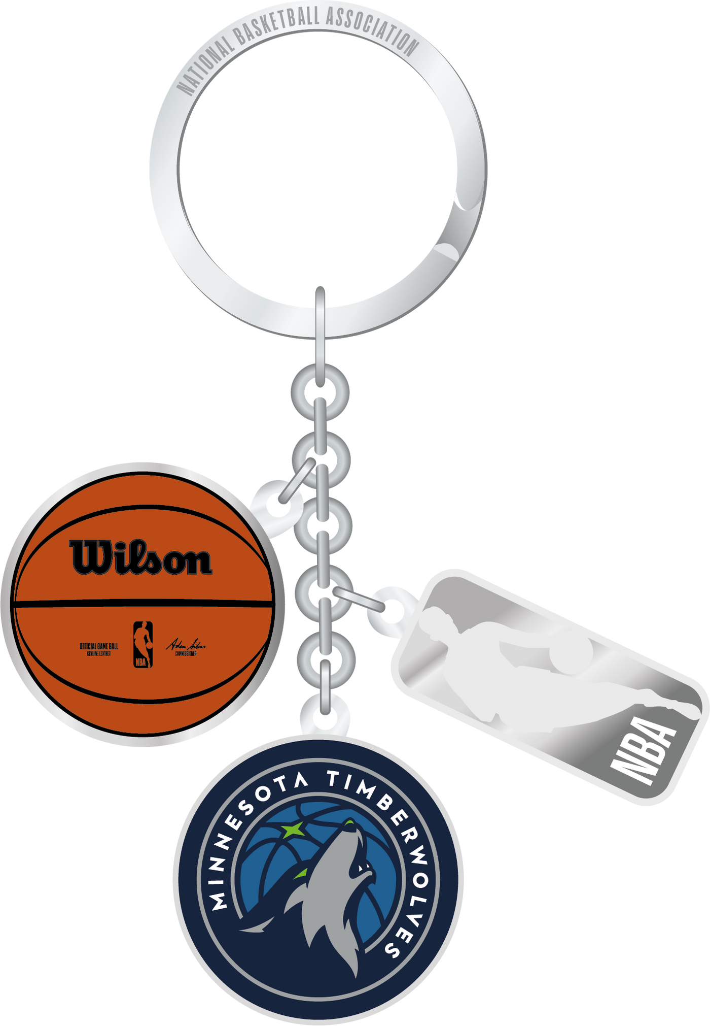 Minnesota Timberwolves Team Charm Keyring