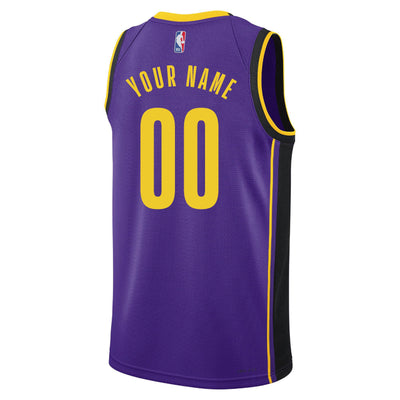 Junior Los Angeles Lakers Statement Swingman Replica Custom Jersey