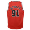 Junior Chicago Bulls Dennis Rodman Swingman Road Jersey