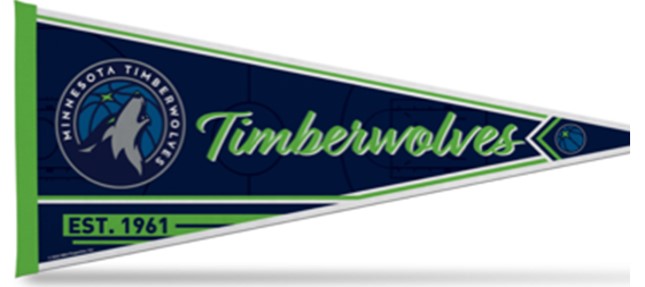 Minnesota Timberwolves Soft Felt Pennant