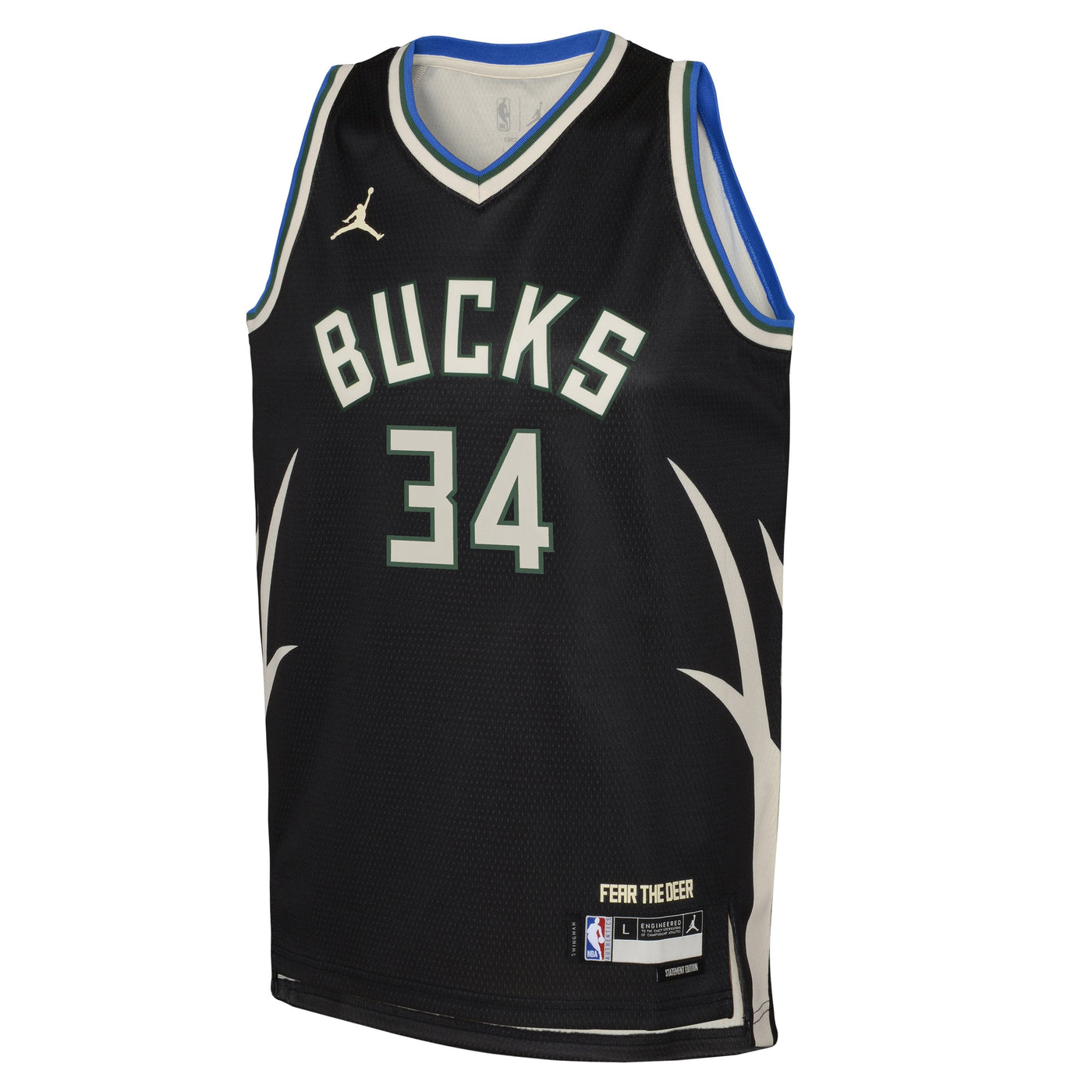 Boys Milwaukee Bucks Giannis Statement Swingman Replica Jersey