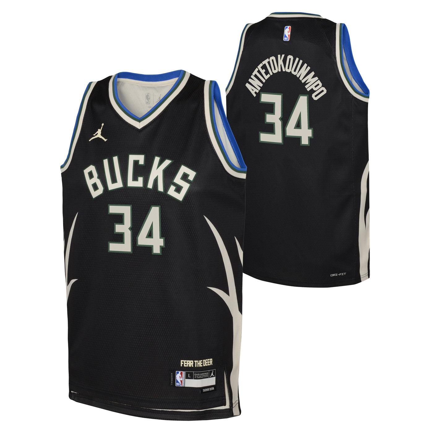 Boys Milwaukee Bucks Giannis Statement Swingman Replica Jersey