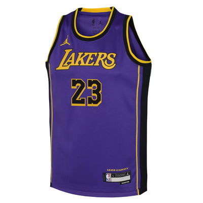 Boys Los Angeles Lakers Lebron James Statement Swingman Replica Jersey