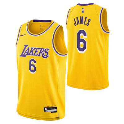 Junior Los Angeles Lakers Lebron James Icon Swingman Replica Jersey