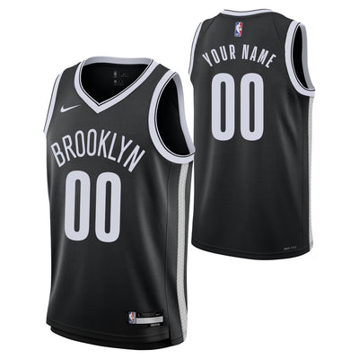 Junior Brooklyn Nets Blank Icon Swingman Replica Custom Jersey