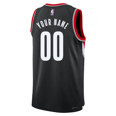 Junior Portland Trailblazers Blank Icon Swingman Replica Custom Jersey