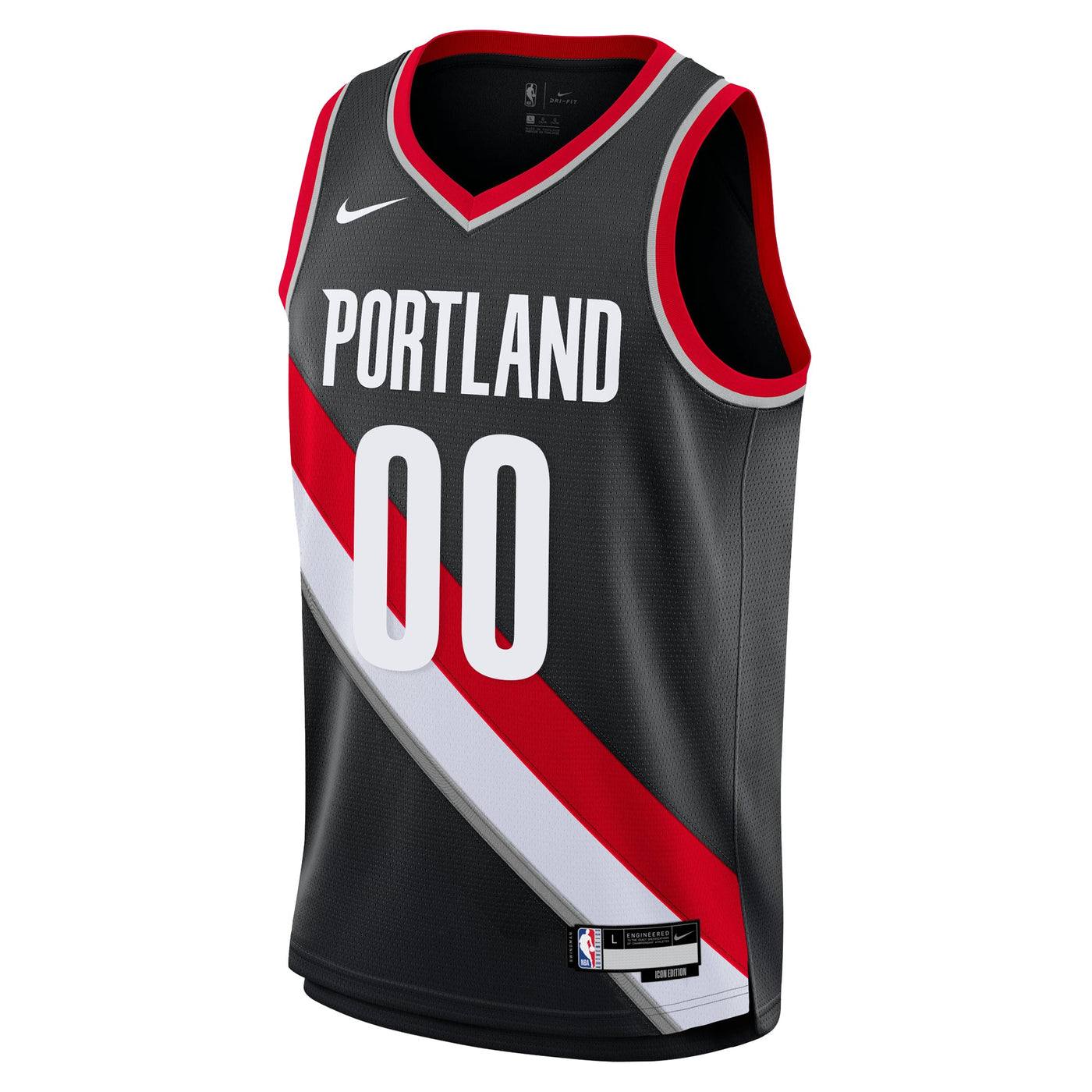 Junior Portland Trailblazers Blank Icon Swingman Replica Custom Jersey