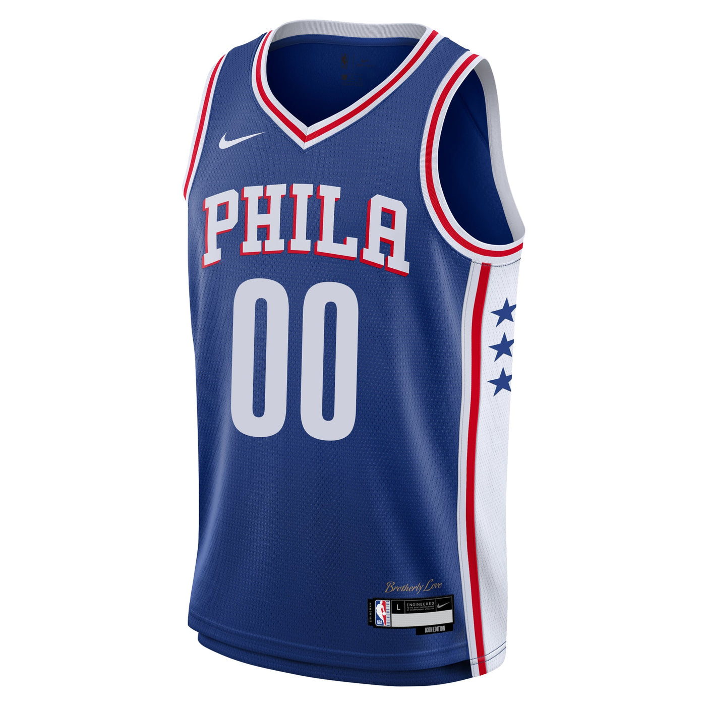 Junior Philadelphia 76ers Blank Icon Swingman Replica Custom Jersey