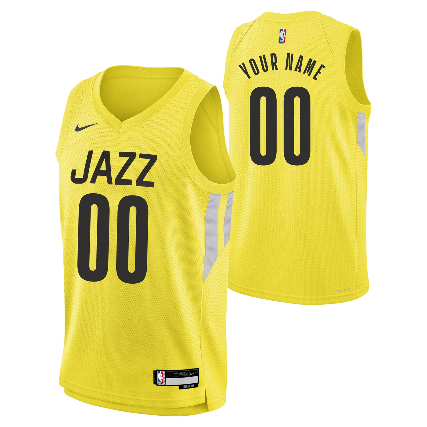 Junior Utah Jazz Blank Icon Swingman Replica Custom Jersey