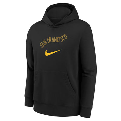 Boys Golden State Warriors City Edition Club Fleece Hoodie