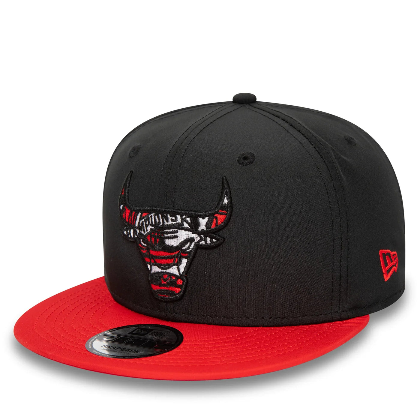 Chicago Bulls Infill Black 9FIFTY Snapback Cap