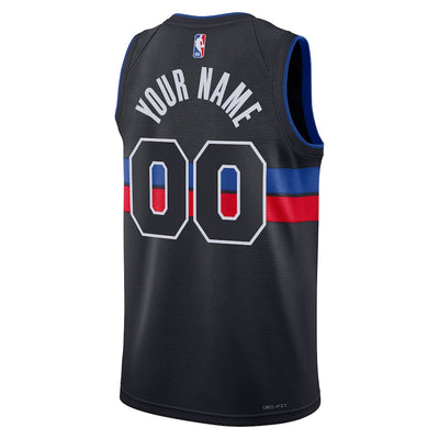 Boys Detroit Pistons Blank Statement Swingman Replica Jersey