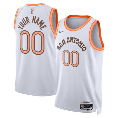 Boys San Antonio Spurs City Edition Swingman Replica Custom Jersey