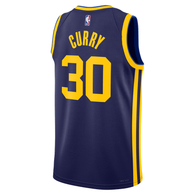 Mens Golden State Warriors Steph Curry Swingman Statement Replica Jersey