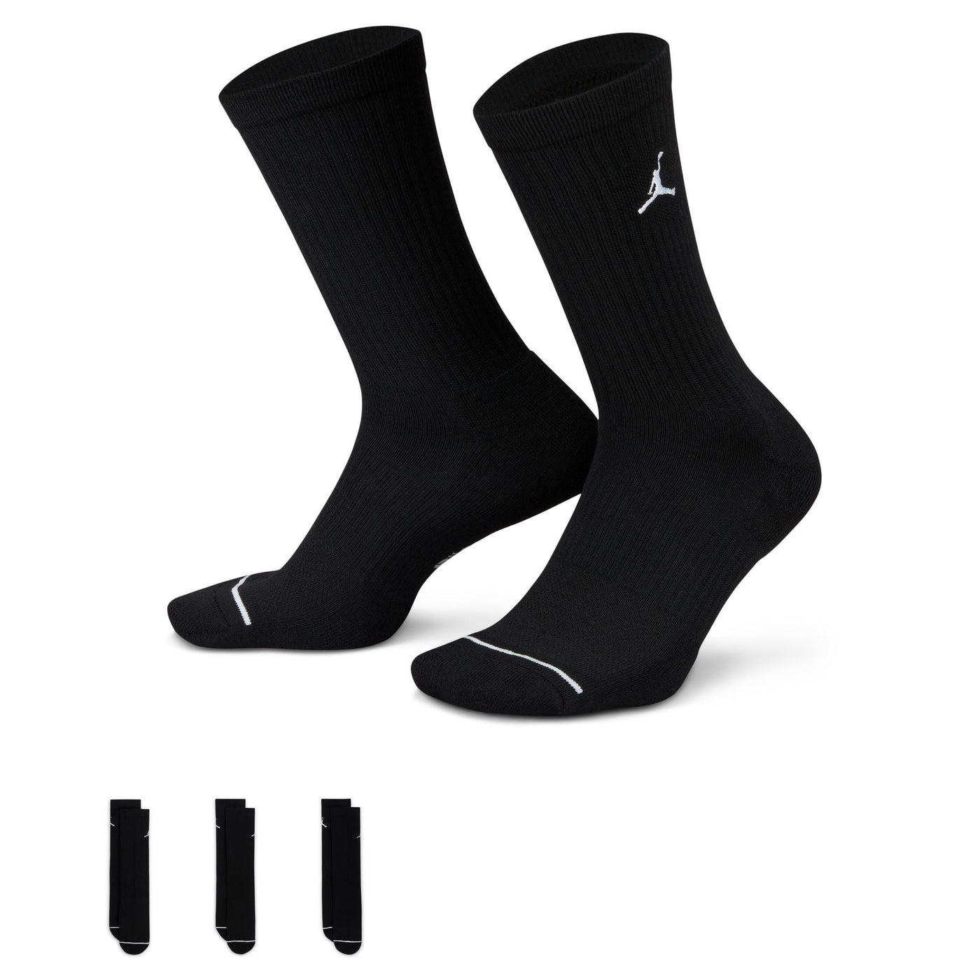 3 Pack Everyday Cush Poly Crew Socks