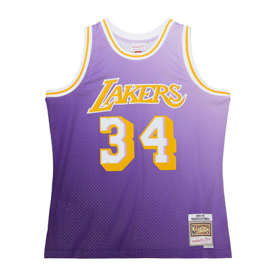 Mens Los Angeles Lakers Shaq 1996 GH Glaze Replica Jersey