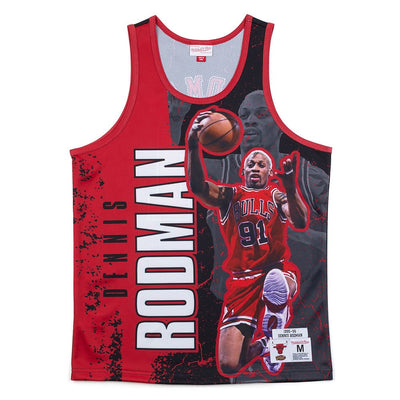 Mens Chicago Bulls Player Burst Mesh Tank Top