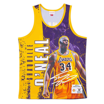 Mens Los Angeles Lakers Player Burst Mesh Tank Top