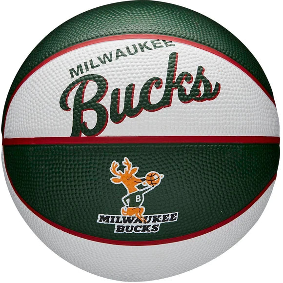 Milwaukee Bucks Retro Mini Basketball