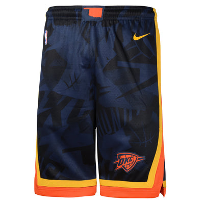Boys Oklahoma City Thunder City Edition Swingman Replica Shorts