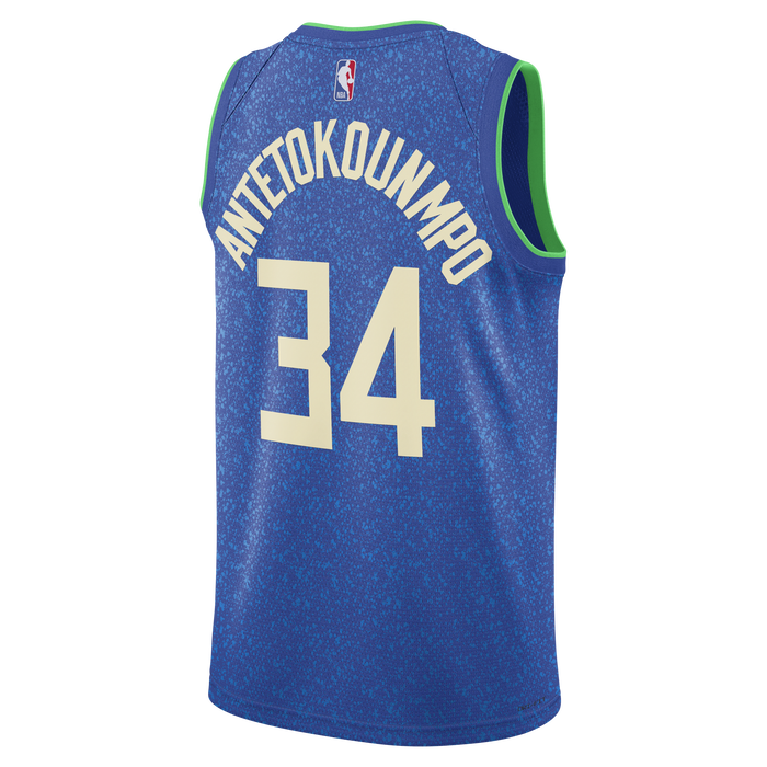 Mens Milwaukee Bucks Giannis Swingman City Edition Replica Jersey