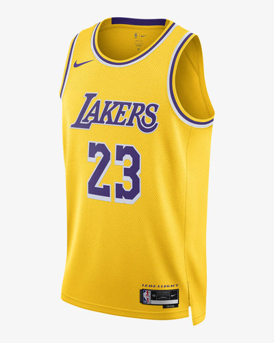 Mens Los Angeles Lakers Lebron James Icon Swingman Replica Jersey