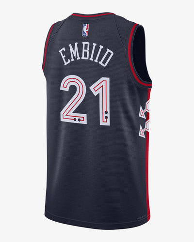 Mens Philadelphia 76ers Joel Embiid Swingman City Edition Replica Jersey