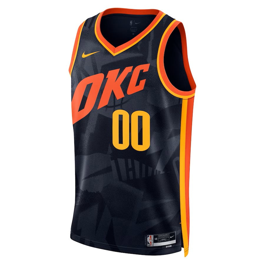 Boys Oklahoma City Thunder City Edition Swingman Replica Custom Jersey