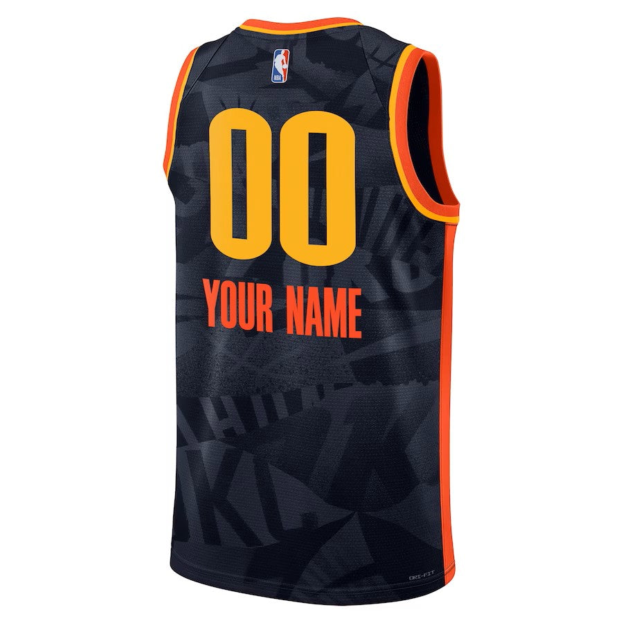 Boys Oklahoma City Thunder City Edition Swingman Replica Custom Jersey