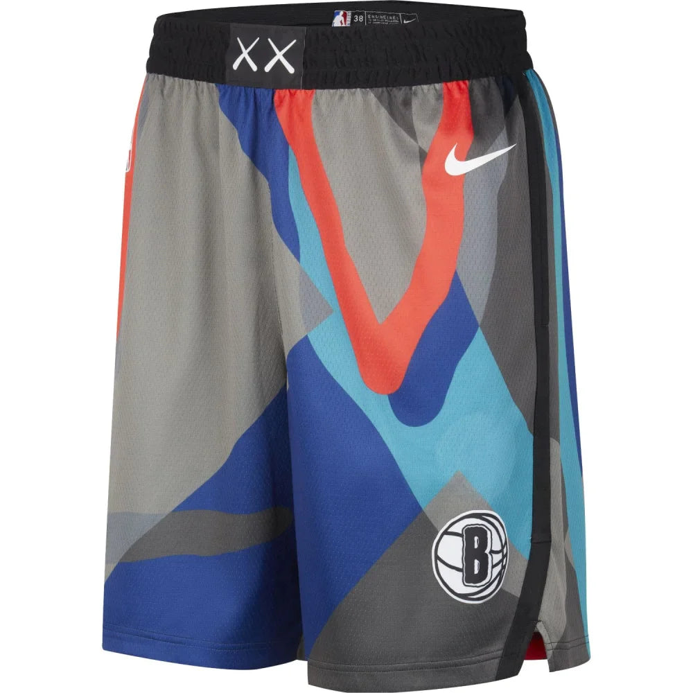 Mens Brooklyn Nets Swingman City Edition Replica Shorts