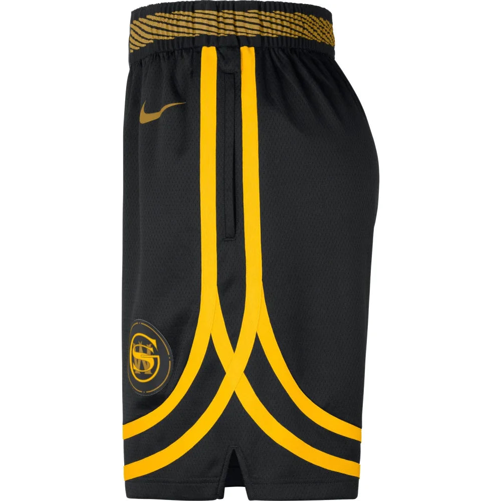 Mens Golden State Warriors Swingman City Edition Replica Shorts