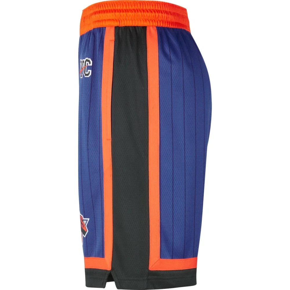 Mens New York Knicks Swingman City Edition Replica Shorts